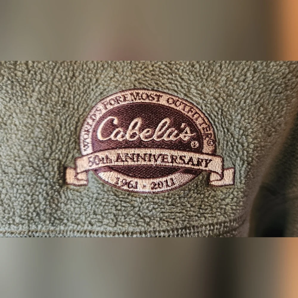 Men's Cabela's Fleece Green Size Large